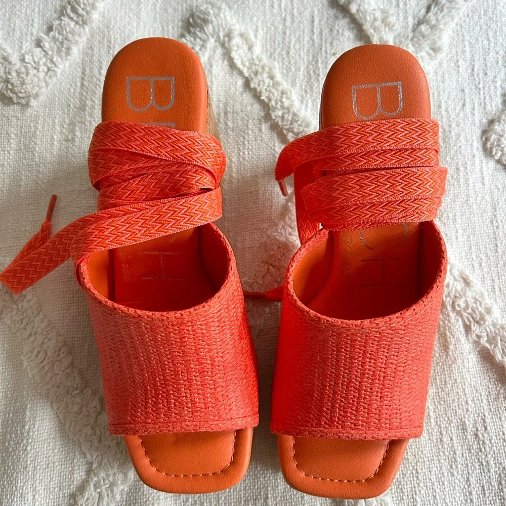 Anthropologie Matisse Coral Platform Sandals - Picture 7 of 7